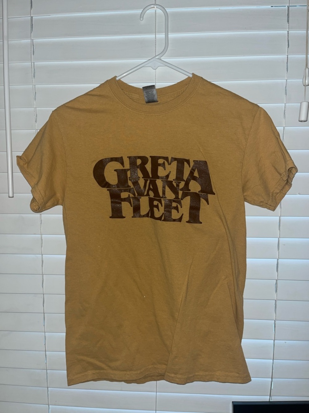 Gildan Mustard Yellow Greta Van Fleet Graphic Tee